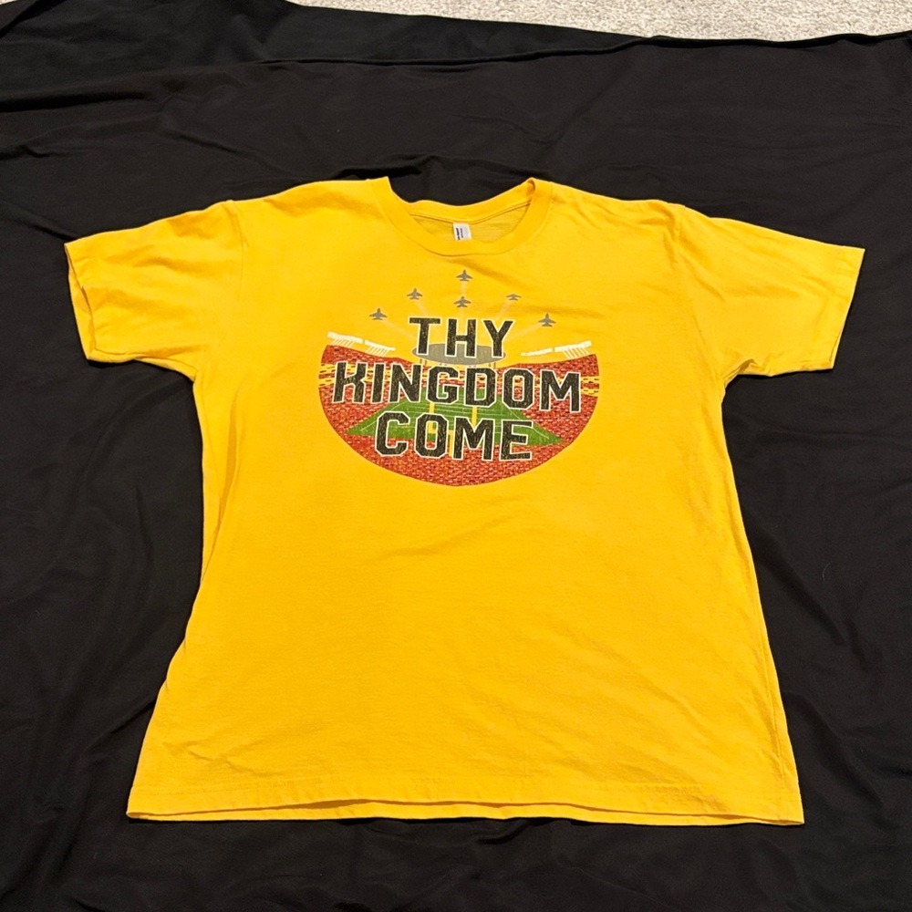 American Apparel unisex  Mustard Tee